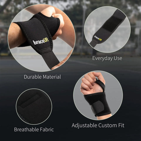 Adjustable Wrist Wrap For Men And Women, Carpal Tunnel Relief, Tendonitis Support, Neoprene Wrist Brace for workouts with features