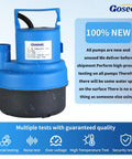 Blue 1/2 HP submersible pump from Universal Descaling Kit For Gas And Electric Tankless Water Heaters, with quality assurance.