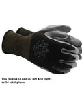 Atlas 370B Nitrile Work Gloves With Breathable High Dexterity No Slip Grip For Landscaping Gardening And Assembly Small Size 12 Pack