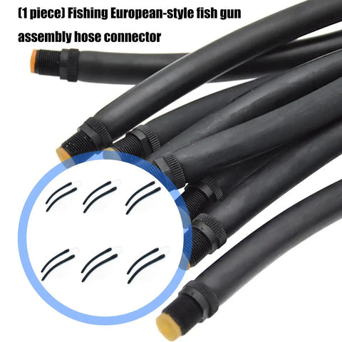 Quick Deploy Speargun Band Rubber Kit with elastic latex tube connectors for 20-30 cm spearfishing gear setup.