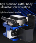 Precision Optical Fiber Cleaver FC-6S With Built-In Shred Collector For 250um To 900um Coating durable metal cutter and metal screw fixation