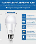Three Clap Sound Activated Light Bulb For Bedroom Lamp, Clap Detection To Turn On Off, hands free smart home lighting diagram