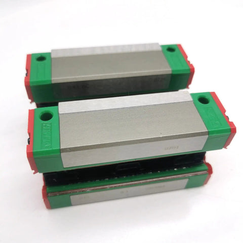 Precision Linear Guide QEH25CA QEH25 QEH25CAZ0C ZAC Z0H GK Block Carriage Rails in stacked view for CNC machines and 3D printers.