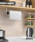 One Hand Operable Under Cabinet Paper Towel Holder With Damping For Kitchen And Bathroom Pink Color Easy Grab And Go Access