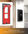 Adhesive Video Doorbell Mount For Video Doorbell Wired 2021 Release, No Drill, easy install with 3M tape on wood surface