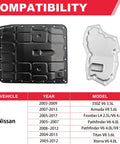 Durable Transmission Oil Pan With Drain Plug And Automatic Transmission Filter Kit for Nissan models compatibility chart
