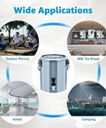 Stainless Steel Milk Can With Airtight Lid Built To Last Heavy Duty Food Grade Tank For Milk Storage And Easy Transport