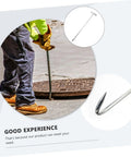 Heavy Duty Stainless Steel T-Shaped Manhole Cover Lifting Hook For Rolling Shutter Doors, 19.7 Inch Reach