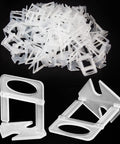 1/8 Inch Tile Leveling Clips Kit 1000pcs Leveler Spacers for DIYers and Pros Tile Installers Easy To Disassemble Holds Wall and Floor Ceramic Tile and Stone Tight White