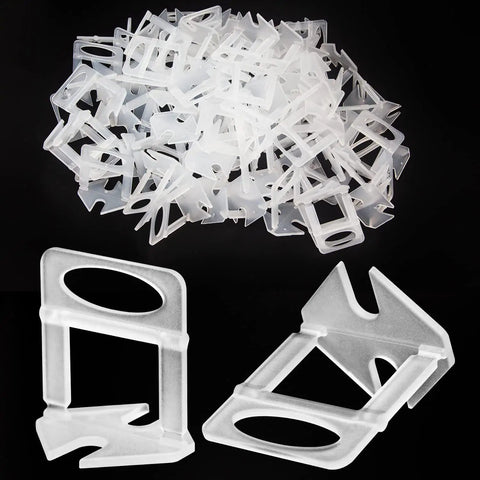 1/8 Inch Tile Leveling Clips Kit 1000pcs Leveler Spacers for DIYers and Pros Tile Installers Easy To Disassemble Holds Wall and Floor Ceramic Tile and Stone Tight White
