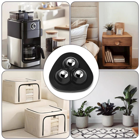 8 Pack Self Adhesive Appliance Sliders With 360 Degree Swivel Mini Caster Wheels For Kitchen Appliances Coffee Makers