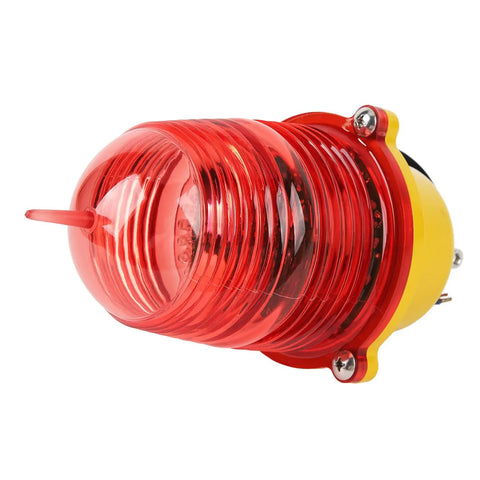 Ultra Bright LED Obstruction Warning Light For Boats, Towers, And Cranes, Weatherproof IP68 Obstacle Beacon With PC Housing