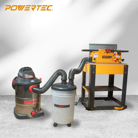 Cyclone Dust Separator Kit For Shop Vac And Dust Collector, 6 Gallon Clear Dust Bucket With Hoses, Reducers, Couplers And Clamps For Easy Debris Capture In The Garage And Woodshop