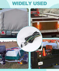 22Ft 4 Pin 5 Wire Trailer Wiring Harness With Nylon Net Tube Waterproof Copper Wires for boat and utility trailers.