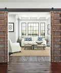 Hand Carved Rustic Authentic Doors For Interior And Exterior Use Antique Barn Door Style Custom Size 71 By 34 Inches Sliding