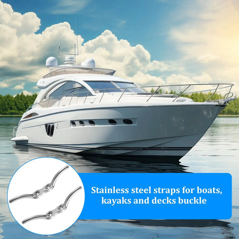 Heavy Duty 4 Inch Stainless Steel Rope Cleat With Mounting Screws For Decks Docks Boats And Kayaks Marine Hardware 316 Stainless