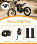 Full Twist Throttle Upgrade For Surron Electric Dirt Bike Waterproof E Bike Throttle Grips Kit with installation details