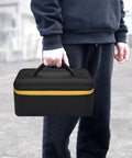 Top Reliable Canvas Tool Stash Designed For Dewalt 20V Max Xr Cordless Router Dcw600B And Makita Xtr01Z With Deep Compartment For Batteries Charger And Shop Gear A Smooth Operator Carrier, black carrying bag held.