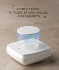 Close-up of Six Pack Stick On Motion Sensor Lights With Easy Install Warm White LED Night Light on marble surface