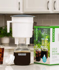 White Cold Brew System For Home Coffee Lovers, Easy Mess Free Brew, Smooth Rich Coffee Every Time, Slow Brew Method For Maximum Flavor