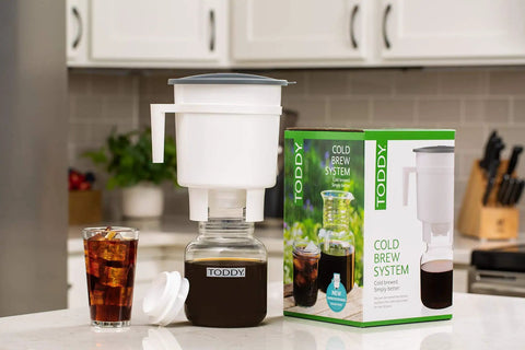 White Cold Brew System For Home Coffee Lovers, Easy Mess Free Brew, Smooth Rich Coffee Every Time, Slow Brew Method For Maximum Flavor