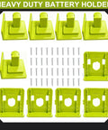 10 Pack Must Have Tool Holder Wall Mount For Ryobi 18V One Plus Cordless Drill Saw Blower And Battery Storage Heavy Duty Organizer