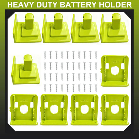 10 Pack Must Have Tool Holder Wall Mount For Ryobi 18V One Plus Cordless Drill Saw Blower And Battery Storage Heavy Duty Organizer