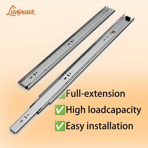 Beefy Full Extension Drawer Slides 20 Inch, Heavy Duty Drawer Runners, Side Mount Cabinet Rails For Kitchen, 1.77 Inch Wide, 100 Lb Capacity, Anti Rust And Long Lasting, full-extension metal pair