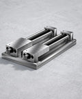 Predolo Copper Fixture Vise Hardened Multi-Station Heavy-Duty For Milling Machines Grinding 3 Rows 12 Stations Flat thickened base plate.
