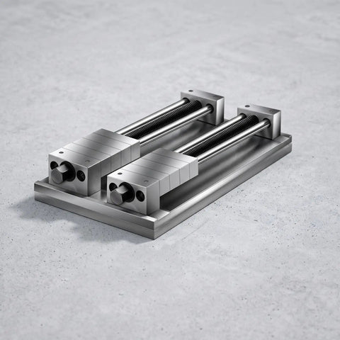 Predolo Copper Fixture Vise Hardened Multi-Station Heavy-Duty For Milling Machines Grinding 3 Rows 12 Stations Flat thickened base plate.