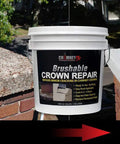 Brushable Chimney Crown Repair Elastomeric Waterproof Coating For Crowns And Masonry, Fast Setting No Fuss Protection on chimneys before and after application