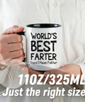 Funny 11oz Ceramic Coffee Mug For Dad with humorous dad joke graphic, perfect for coffee at home or office.
