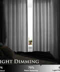 Grey Velvet Curtains With Grommets Thermal Insulated Drapes For Living Room Privacy And Noise Reducing Light Filtering 2 Panels Each 52 By 96 Inches covering window in dark room