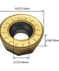 Round Carbide Milling Inserts R6 For Lathe Machining Steel And Stainless Steel For Metalworking Pros 12mm Diameter 4.8mm Thick