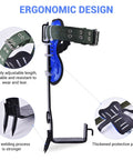 Beefed Up Tree Climbing Kit With Anti Slip Footboards And Tool Set For Rock Climbing, Tree Trimming, Hunting, And Fruit Picking, Rust Resistant Carbon Steel Gear Built To Handle 220 Lb Weight, Forestry Operation Essential showing ergonomic design and durable straps