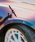 Auto Scratch Repair Tool Kit For Wheel Arches And Sheet Metal, ergonomic plastic and iron line marker on car wheel arch