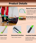 Fiberglass Insulated Rescue Hook Set in use, showing detachable anti electrocution tools for firefighters.
