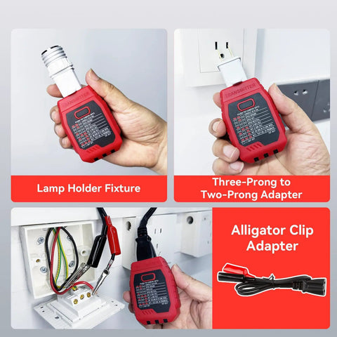Circuit Breaker Locator And GFCI Outlet Tester Digital Circuit Finder For Home Wiring No Fuss Quick Breaker Scan And Outlet Wiring Check Open Circuit Detection Portable Electrical Diagnostic Tool