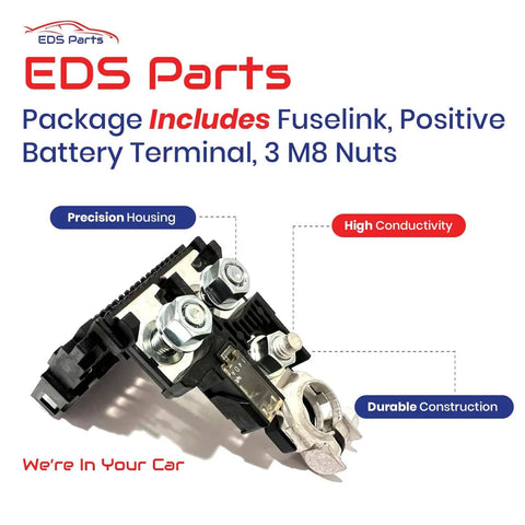 Fusible Fuselink Fuse And Positive Battery Terminal Kit For Infiniti And Nissan Vehicles Direct Fit with 3 M8 Nuts