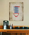Ramen Lovers Gift Idea Dope Japanese Food Wall Art Sign For Modern Kitchen Decor Double Sided Pewter Metal Sign Waterproof And Rust Resistant Measures 8 By 12 Inches Perfect For Any Wall Or Door And A Great Gift For Ramen Lovers displayed in a cozy kitchen setting.