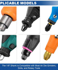 Variety of rotary tool models with 1/8 inch shank for use with 115 Piece Polishing Buffing Wheel Set For Dremel Tools 1 Eighth Inch Shank Pro Grade Wool Buffers For Metal Jewelry Wood Long Lasting Honeycomb Wheels With 3 Second Quick Lock Bench Tested Dremel Polishing Kit For Restoration Projects.