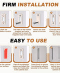 Installation guide for 4 Pack Ultra Thin Z Shape Stainless Steel Cabinet Door Magnets With Magnetic Catch And Easy Install Adhesive Double Sided Tape For Kitchen Drawers Closets Wardrobes Silver