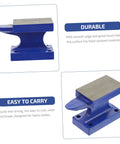 Heavy Duty Horn Pad Tool For Blacksmithing And Jewelry Making showing blue durable design for crafting, shaping, and metalworking.