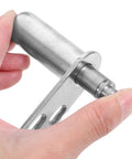 Close-up of Heavy Duty Automatic Spring Loaded Stainless Steel Door Hinges With Self Closing Action For Cabinets And Doors Double Swing Pivot