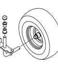 Beefed-Up Two Spindle Caster Rebuild Kit With Three-Quarter Inch Bushings And Spacers For Troy-Bilt Neighborhood Rider Pony 36T