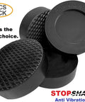 4-pack of anti vibration pads for washer and dryer heavy duty rubber floor pad set max grip wider design for stability