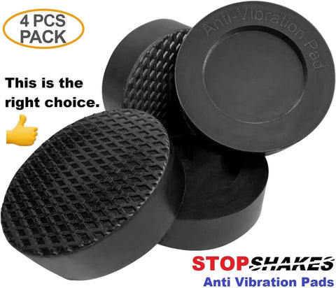 4-pack of anti vibration pads for washer and dryer heavy duty rubber floor pad set max grip wider design for stability