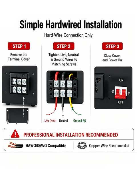 Step-by-step installation guide for Straight Shooting Heavy Duty Step Up Voltage Converter Transformer adjusting AC 110 to 220 volts.