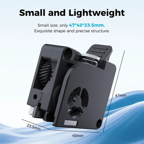 K2 Plus Extruder Kit Upgrade With Dual Gear Feed And Filament Break Sensor, 6.25 To 1 Ratio, 80N Push Force, 1.75mm Filament, Drop In For K2 And K2 Pro Combo, Smooth Reliable Filament Feed Upgrade, 47x40x23.5mm extruder kit