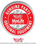 Front view of Grasshopper Genuine Parts MaxLife OEM badge.